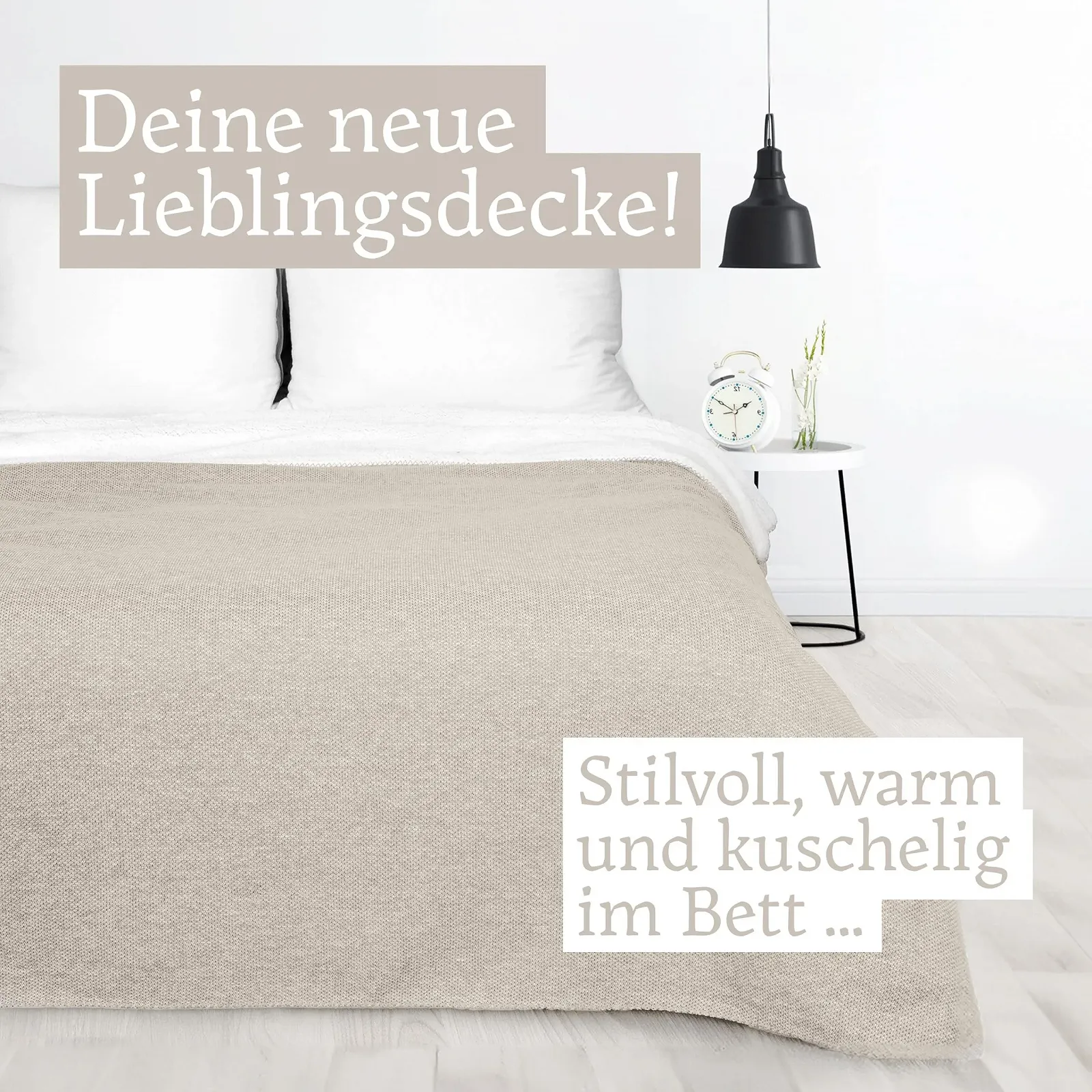 Плед Cuddly Chenille Бежевый 160 x 130 см, фото №2 Плед Cuddly Chenille Бежевый 160 x 130 см, фото №2