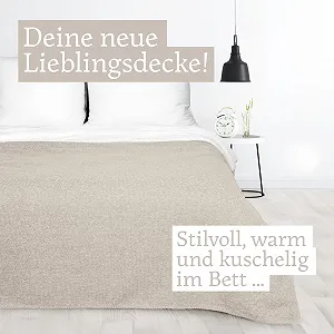 Плед Cuddly Chenille Бежевий 160 x 130 см synthetic.ua - Фото 1