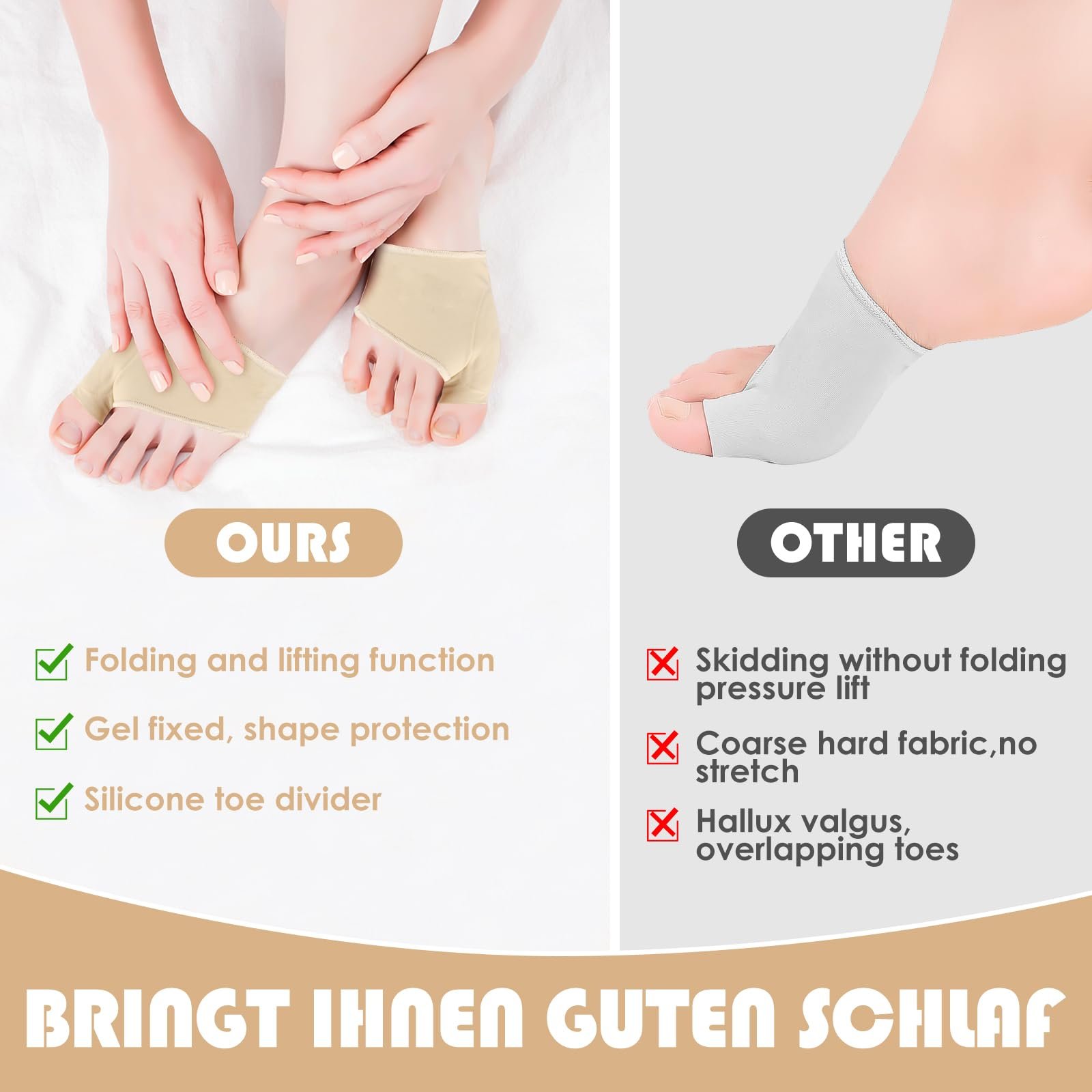 Шина для коррекции Hallux Valgus, 1 пара, Hallux Valgus шина, корректор вальгусной деформации, повязка Hallux Valgus, подушка для вальгусной деформации, шина Hallux, встроенный силиконовый амортизатор и разделитель для пальцев, 1 пара, фото №3 Шина для коррекции Hallux Valgus, 1 пара, Hallux Valgus шина, корректор вальгусной деформации, повязка Hallux Valgus, подушка для вальгусной деформации, шина Hallux, встроенный силиконовый амортизатор и разделитель для пальцев, 1 пара, фото №3