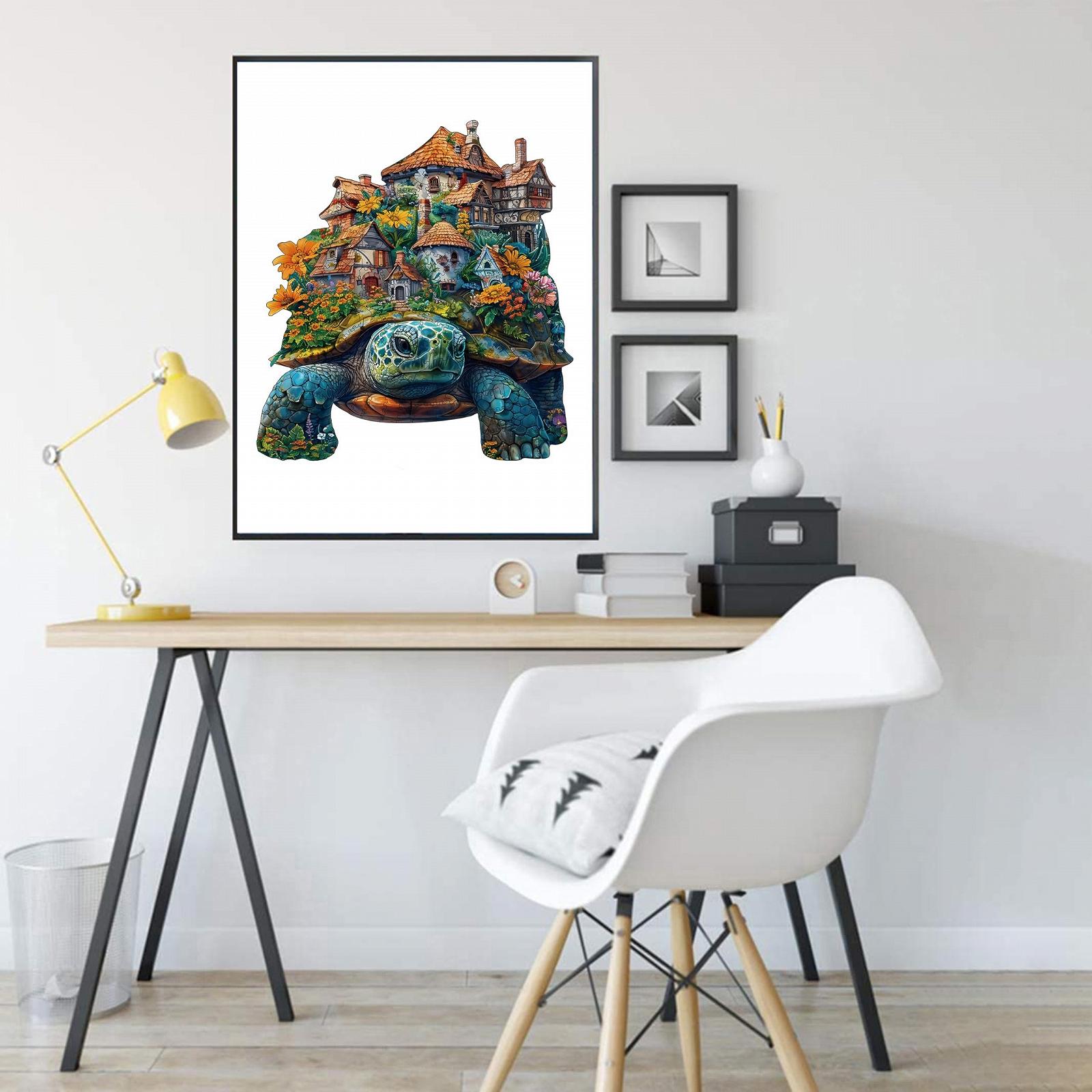 Деревянный пазл Черепаха 200 элементов, фото №7