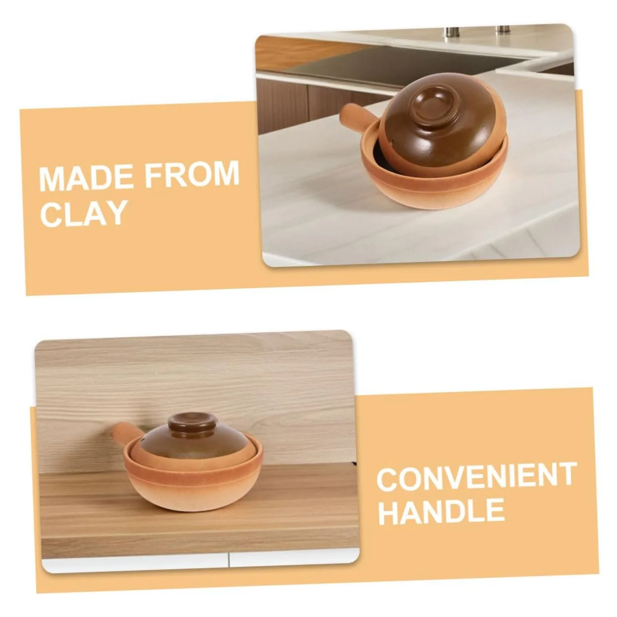 Каструля для приготування ULTECHNOVO традиційна азіатська глиняна з кришкою, фото №9 Каструля для приготування ULTECHNOVO традиційна азіатська глиняна з кришкою, фото №9