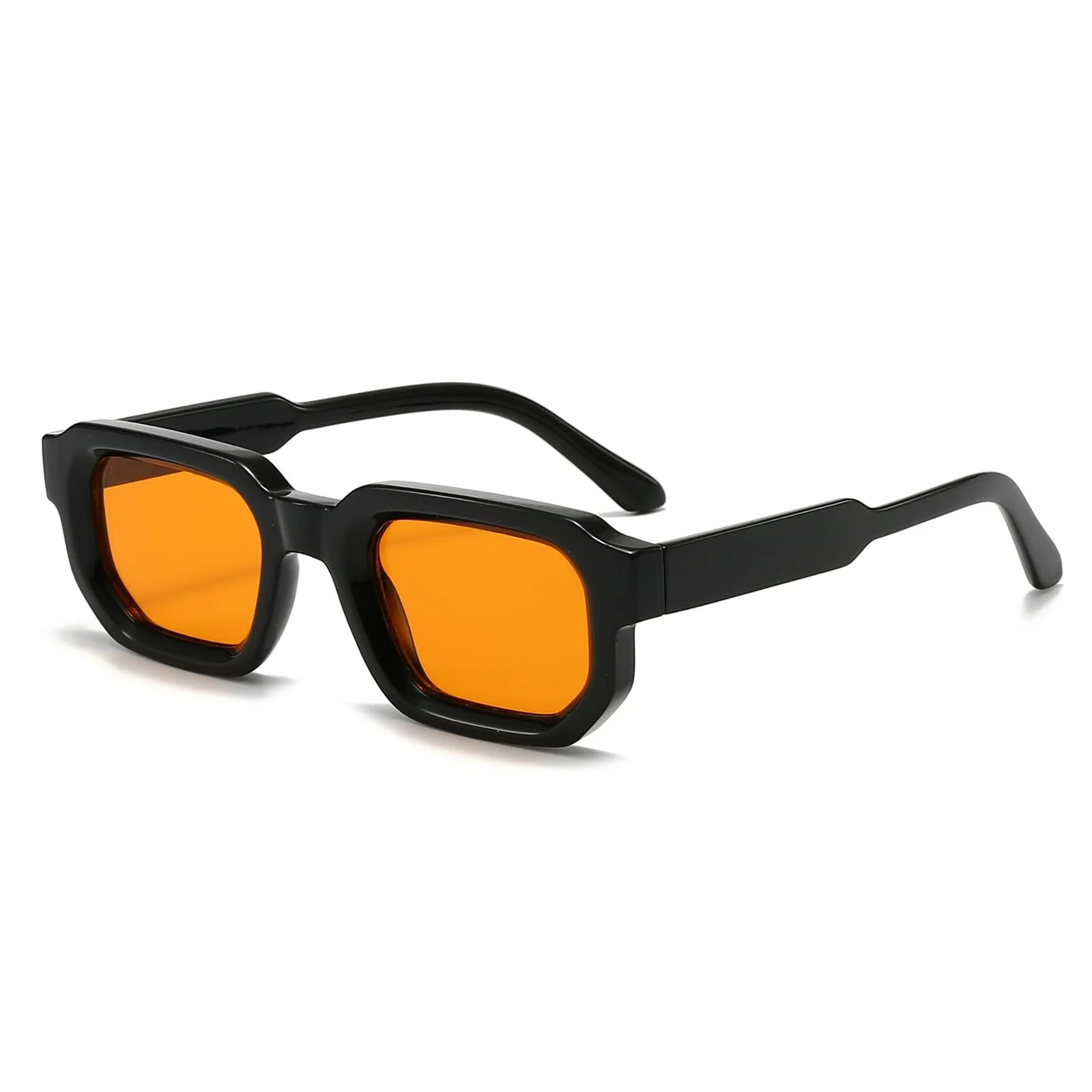 Сонцезахисні окуляри Retro LJCZKA Прямокутні Жіночі Чоловічі Вінтажні Маленькі Квадратні Модні Унісекс UV400, фото №1