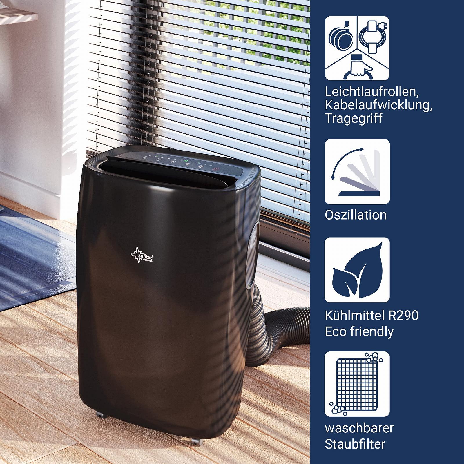 Мобільний кондиціонер Suntec Progress 12,000 Eco 14420 4-в-1 чорний 12,000 BTU/h, фото №4