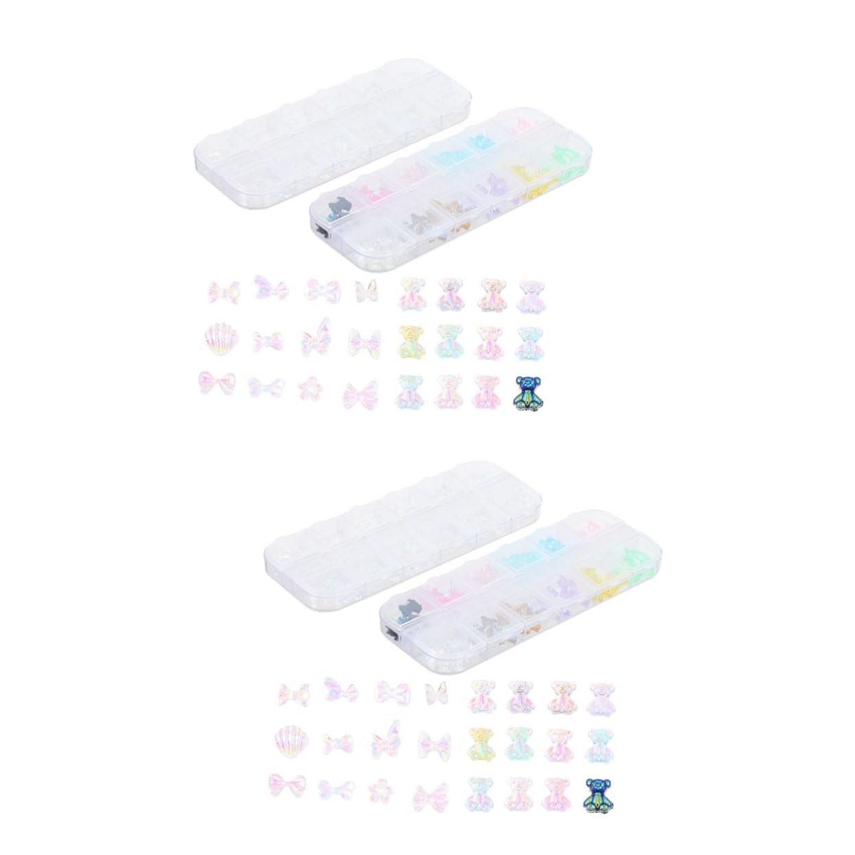 Аксессуары для дизайна ногтей FRCOLOR 240 шт., стразы, драгоценные камни, подвески из смолы, украшения для ногтей, фото №1