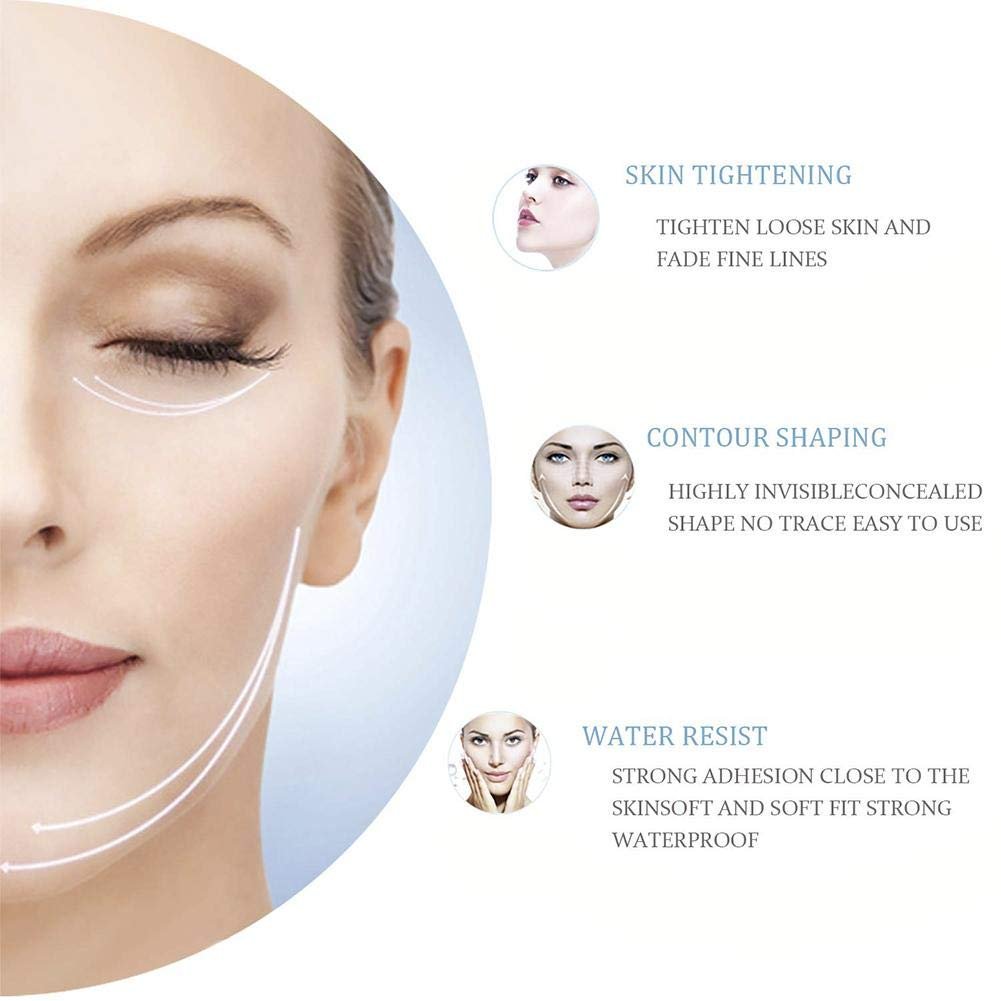 Миттєва невидима підтяжка обличчя, шиї та очей sunflowerany, 40 шт. змінних стрічок, невидимі тонкі наклейки, фото №5