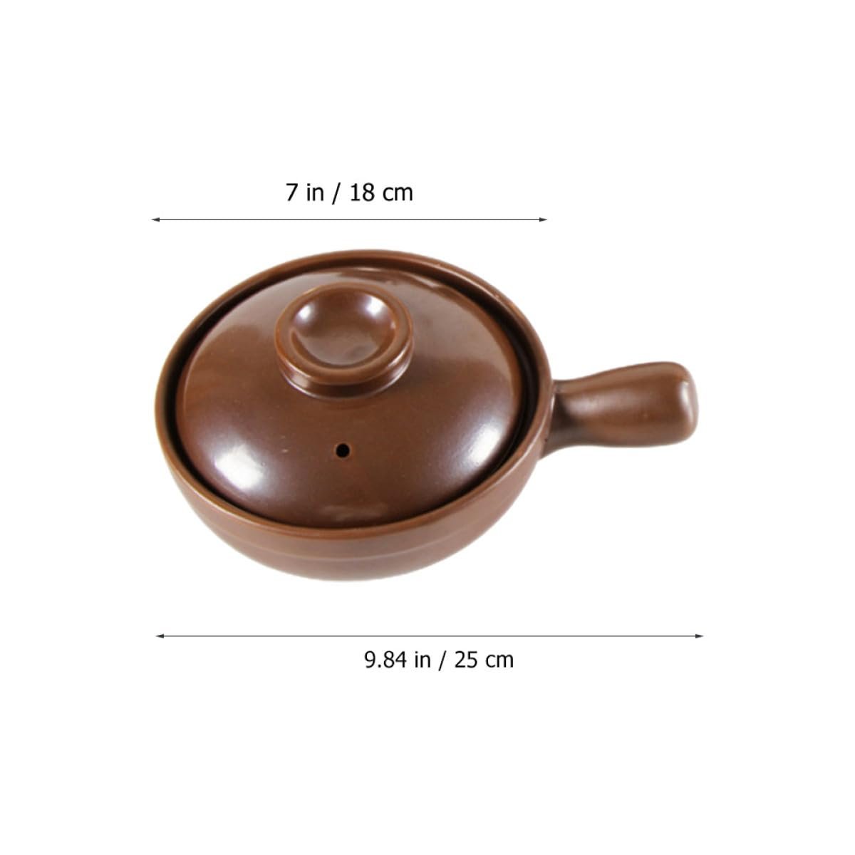 Керамическая кастрюля PRETYZOOM для супа и риса с боковыми ручками термостойкая, фото №3