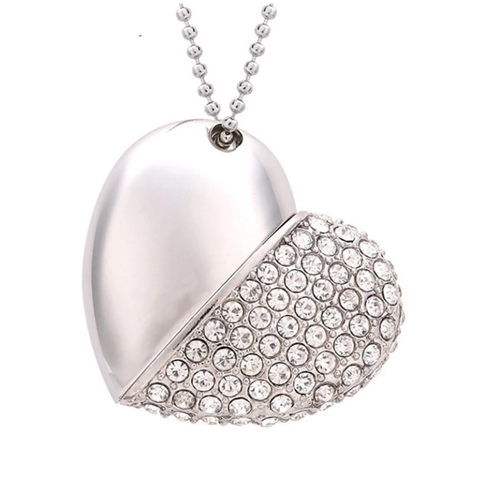USB-флеш-накопичувач Heart Shape 64GB USB 3.0 Crystal, фото №1
