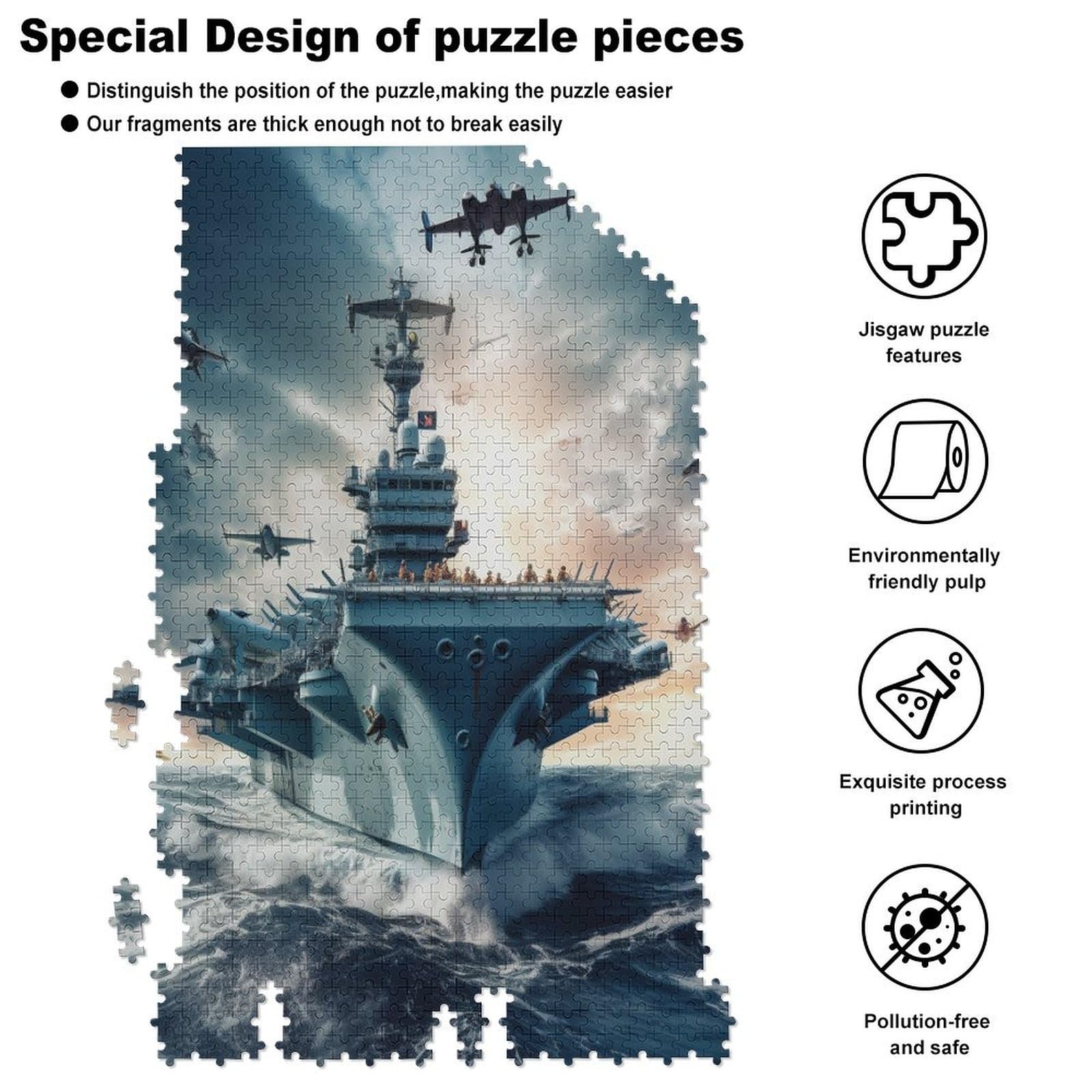 Пазл Дерев'яний Aeroplane Carrier 1000 елементів 78 x 53 см, фото №5 Пазл Дерев'яний Aeroplane Carrier 1000 елементів 78 x 53 см, фото №5