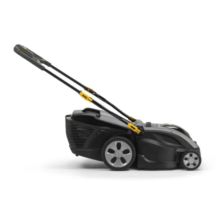 Газонокосилка Alpina Li Kit 48V (4Ah) / 38см / 6 поз. / 350 кв. м / 40 л / Черная-Серая, фото №4 Газонокосилка Alpina Li Kit 48V (4Ah) / 38см / 6 поз. / 350 кв. м / 40 л / Черная-Серая, фото №4