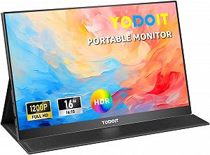 Монитор портативный 16" Yodoit PTM16 Full HD IPS 60 Гц - Фото 1