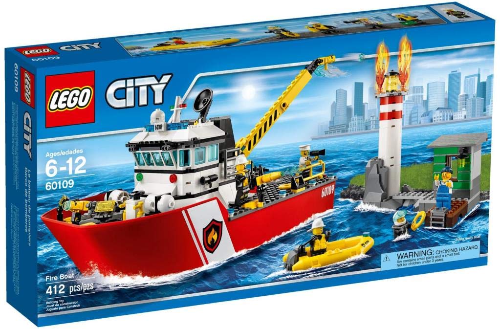 Конструктор Lego City 60109 – Пожежний Корабель, фото №1