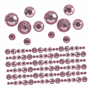 Стрази Плоскі Sewacc рожевий акрил - Фото 1