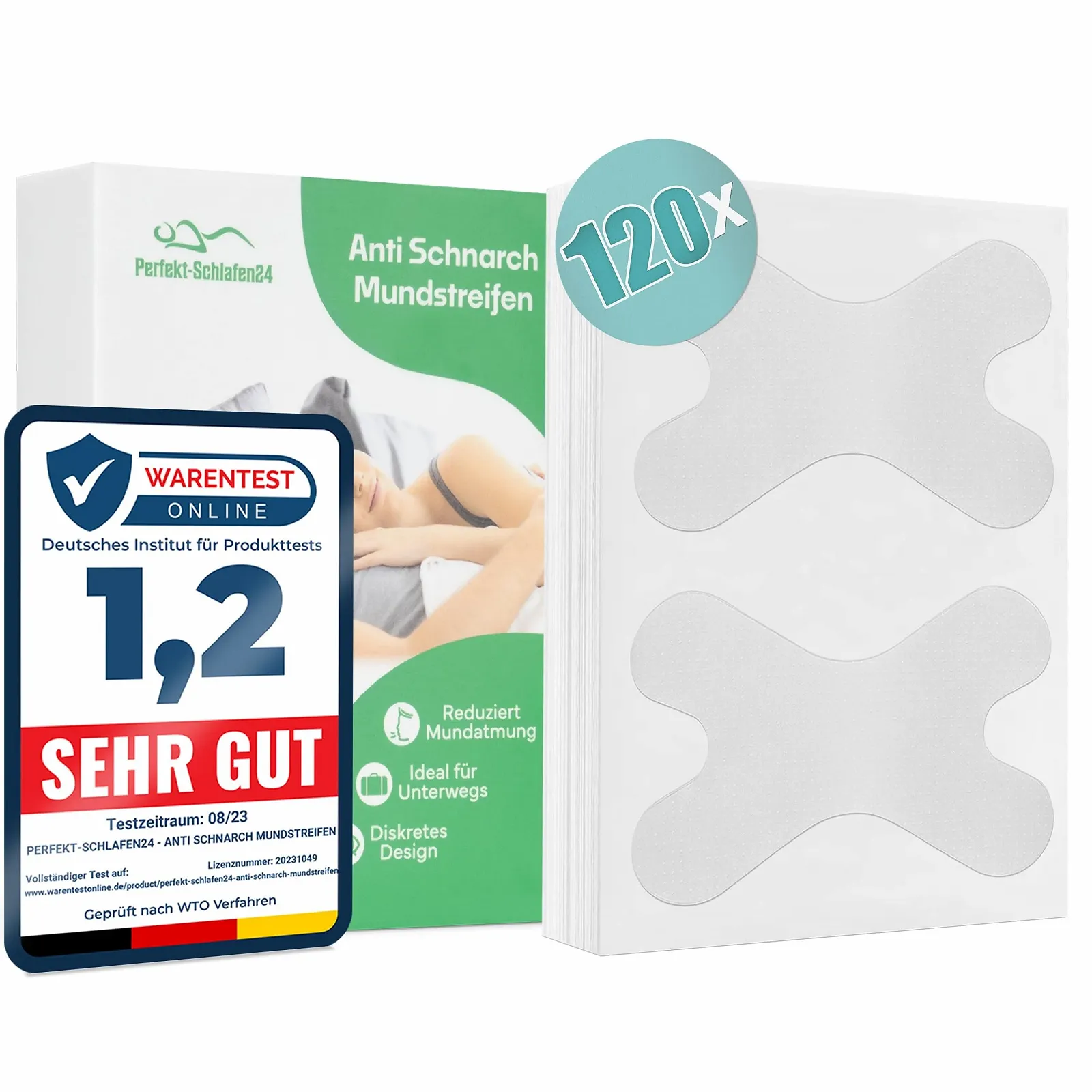 Пластыри для рта Сон против храпа 120 x, фото №1