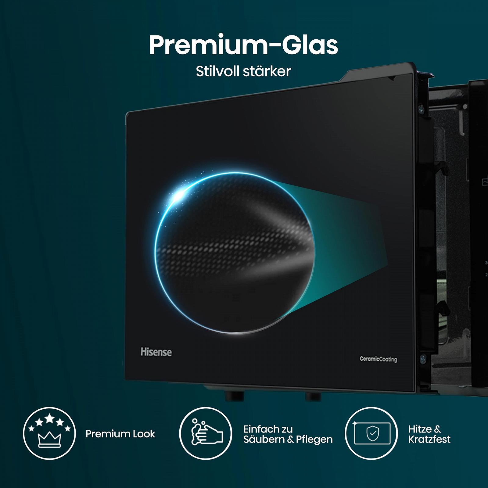 Мікрохвильова піч Hisense H23MOBS4HI 23 л 900 Вт InverterTech Чорна, фото №6 Мікрохвильова піч Hisense H23MOBS4HI 23 л 900 Вт InverterTech Чорна, фото №6