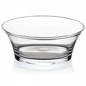 Миска скляна прозора для сервірування салату, їжі, буфету 21 см - Фото 1