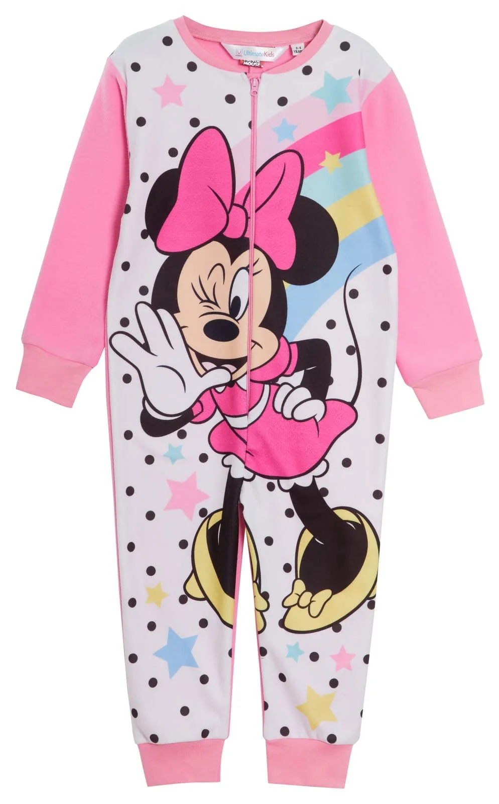 Комбинезон Disney Minnie Mouse для девочек, пижама, флисовая, детская одежда для дома, детская одежда для сна на молнии, фото №1 Комбинезон Disney Minnie Mouse для девочек, пижама, флисовая, детская одежда для дома, детская одежда для сна на молнии, фото №1