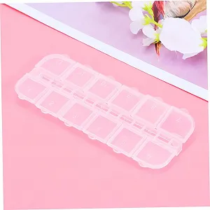 Набор материалов для дизайна ногтей MAGICLULU 12 Квадратная решетка Плоское основание Набор страз для маникюра Пакет градиент Цвет для начинающих и экспертов synthetic.ua - Фото 1