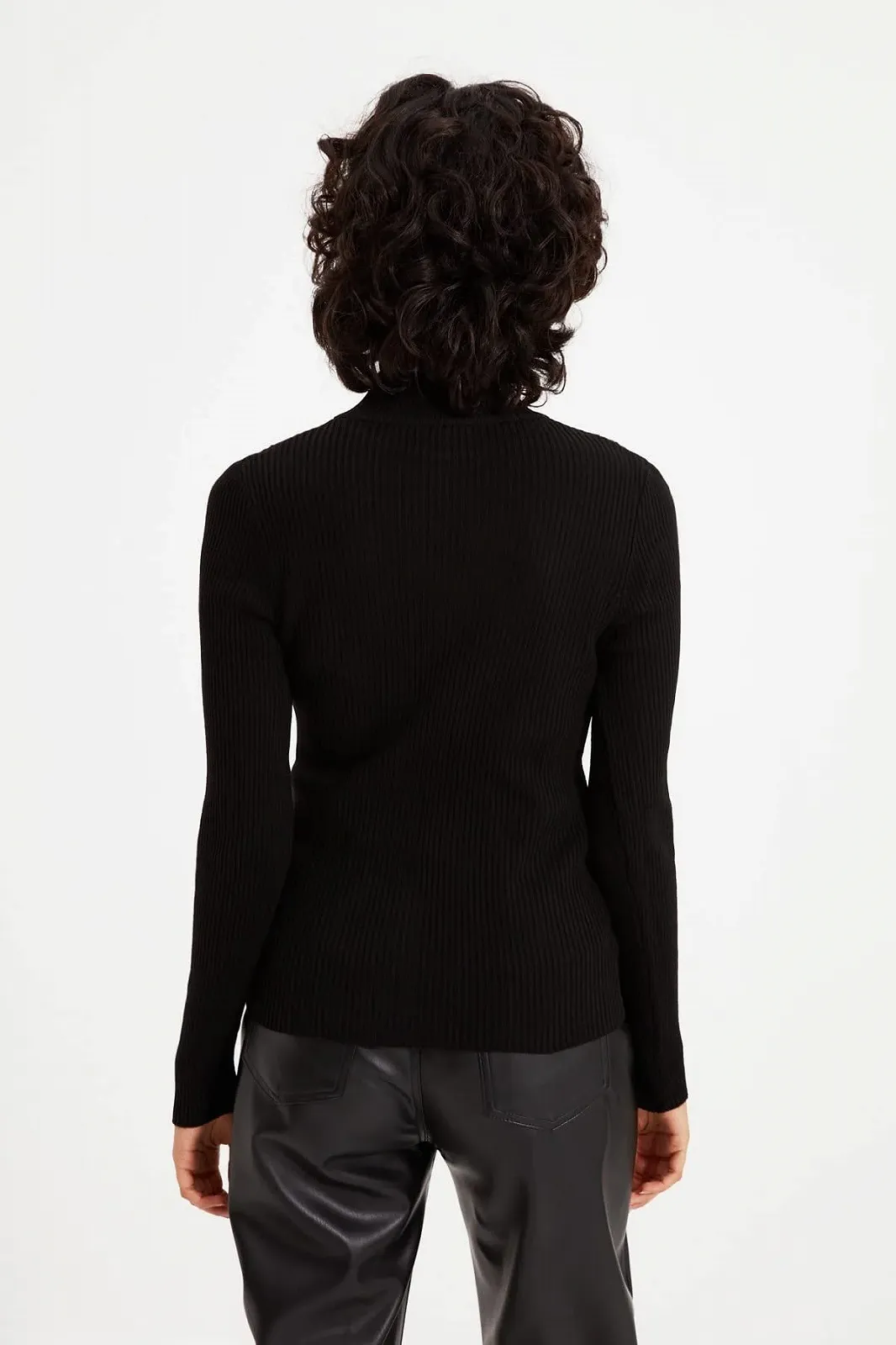 Світшот TRENDYOL Slim з ажурним коміром-стійкою, фото №6