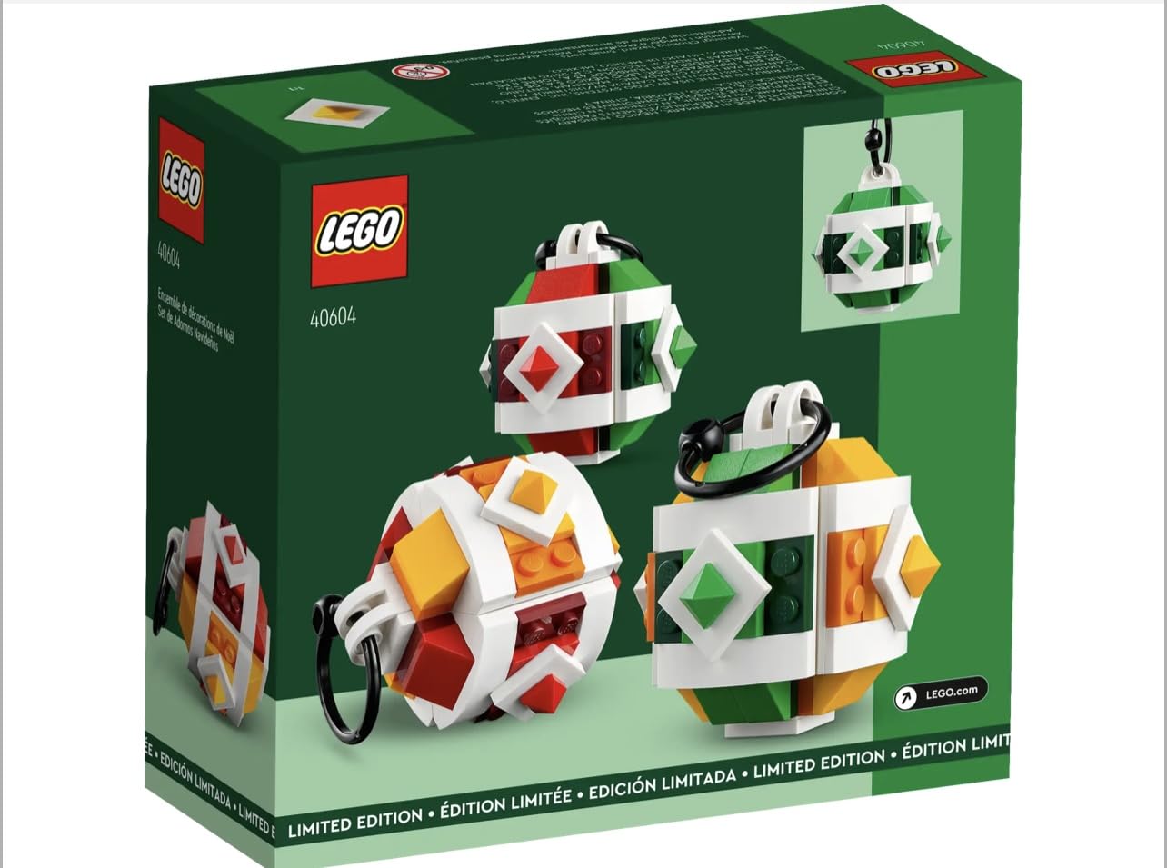 Набір LEGO Limted Edition 40604 Різдвяна прикраса, фото №1