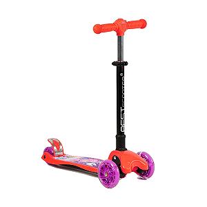 Самокат трьохколісний Best Scooter MAXI складний руль з лампою 4 колес PU з світлом Multicolor 111636 - Фото 1