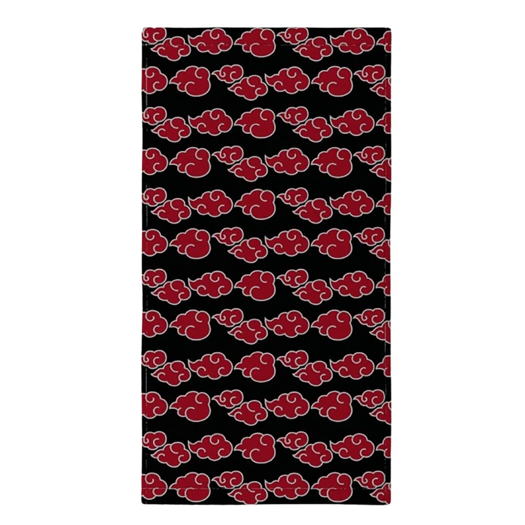Банний рушник Franco Naruto Anime Akatsuki Super Soft Cotton 60 x 30 дюймів Чорний, фото №1
