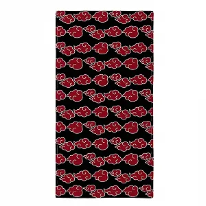 Банное полотенце Franco Naruto Anime Akatsuki Super Soft Cotton 60 x 30 дюймов Черный - Фото 1