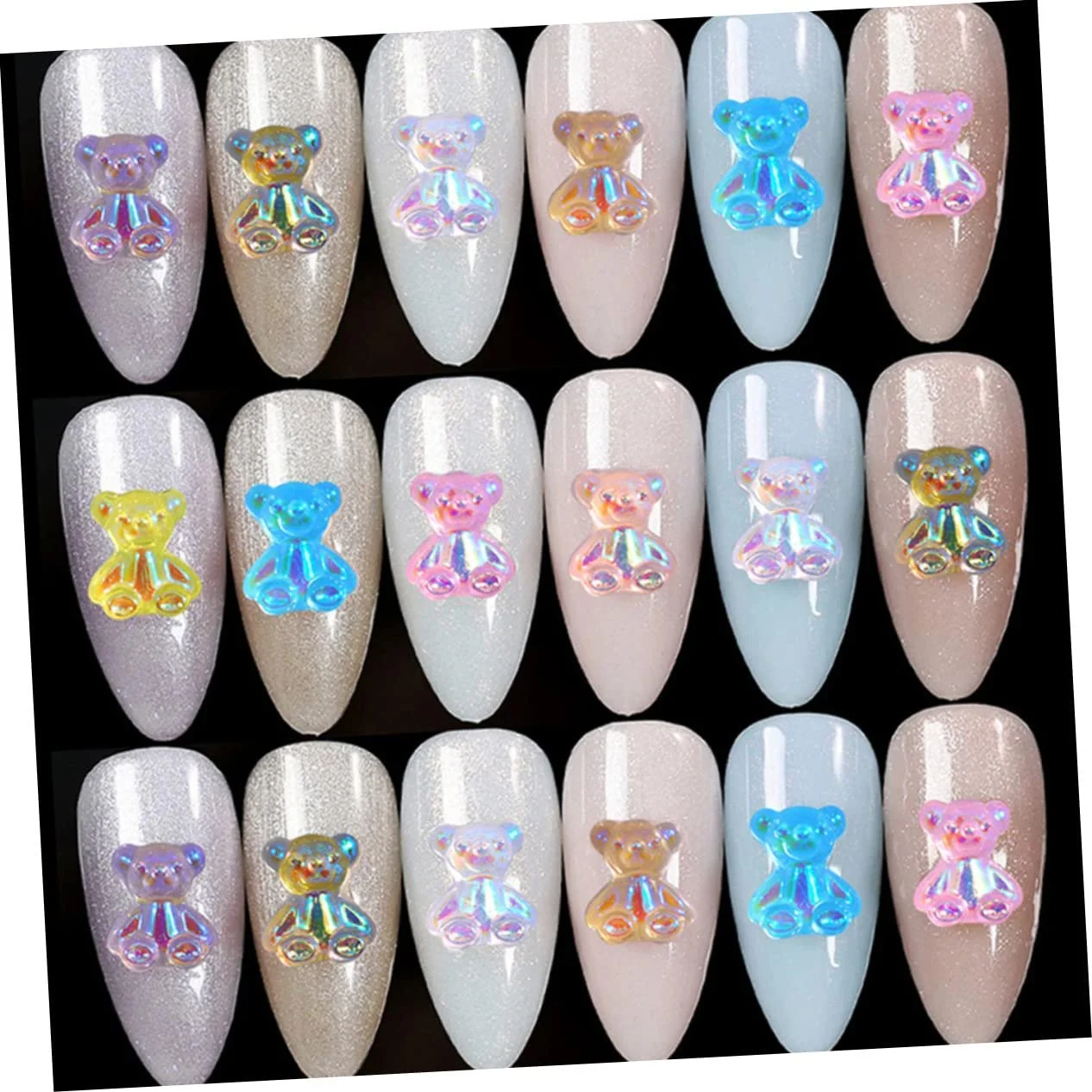 Украшения для ногтей Медведь (64 шт.), фото №3