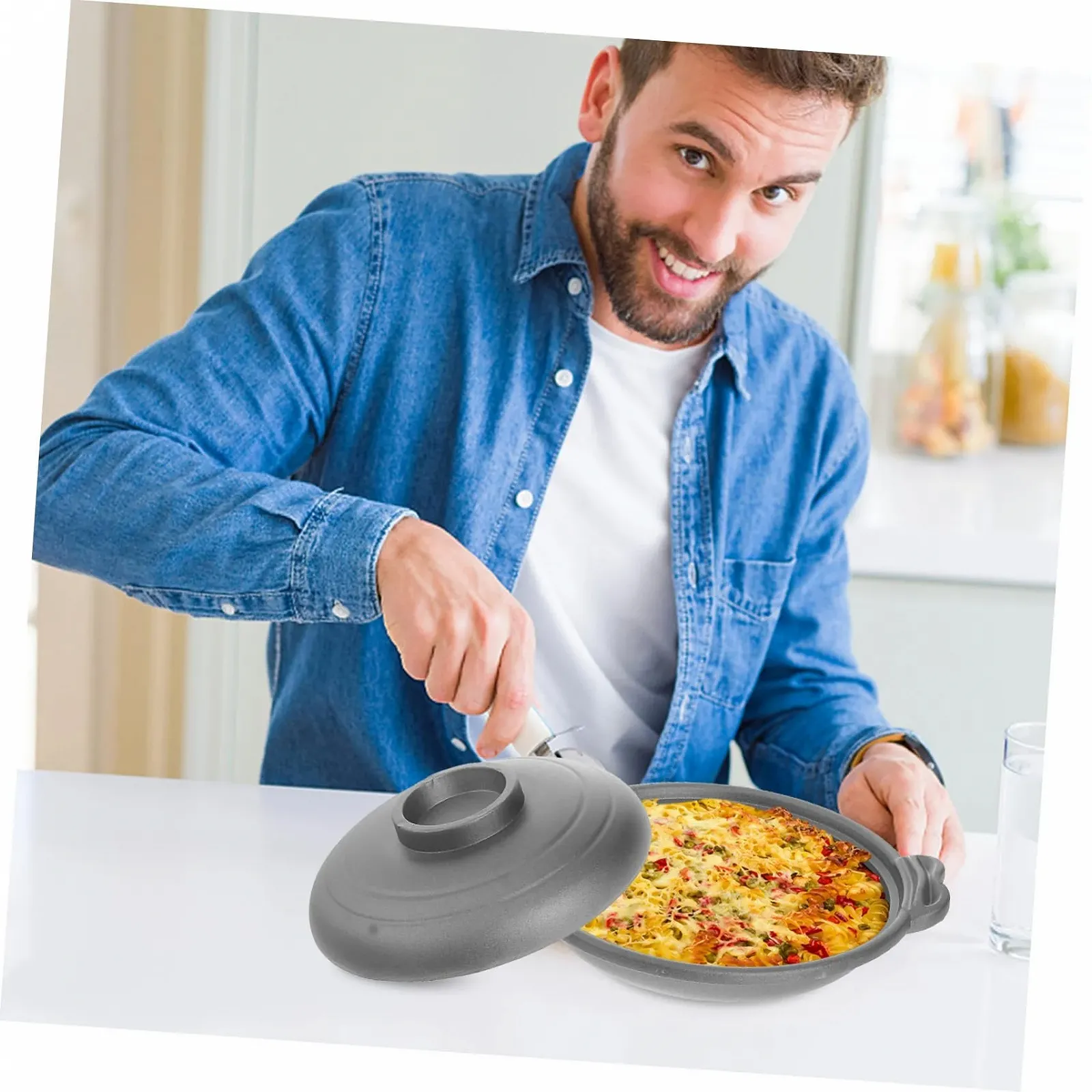 Кастрюля керамическая антипригарная для супов и тушения, фото №6