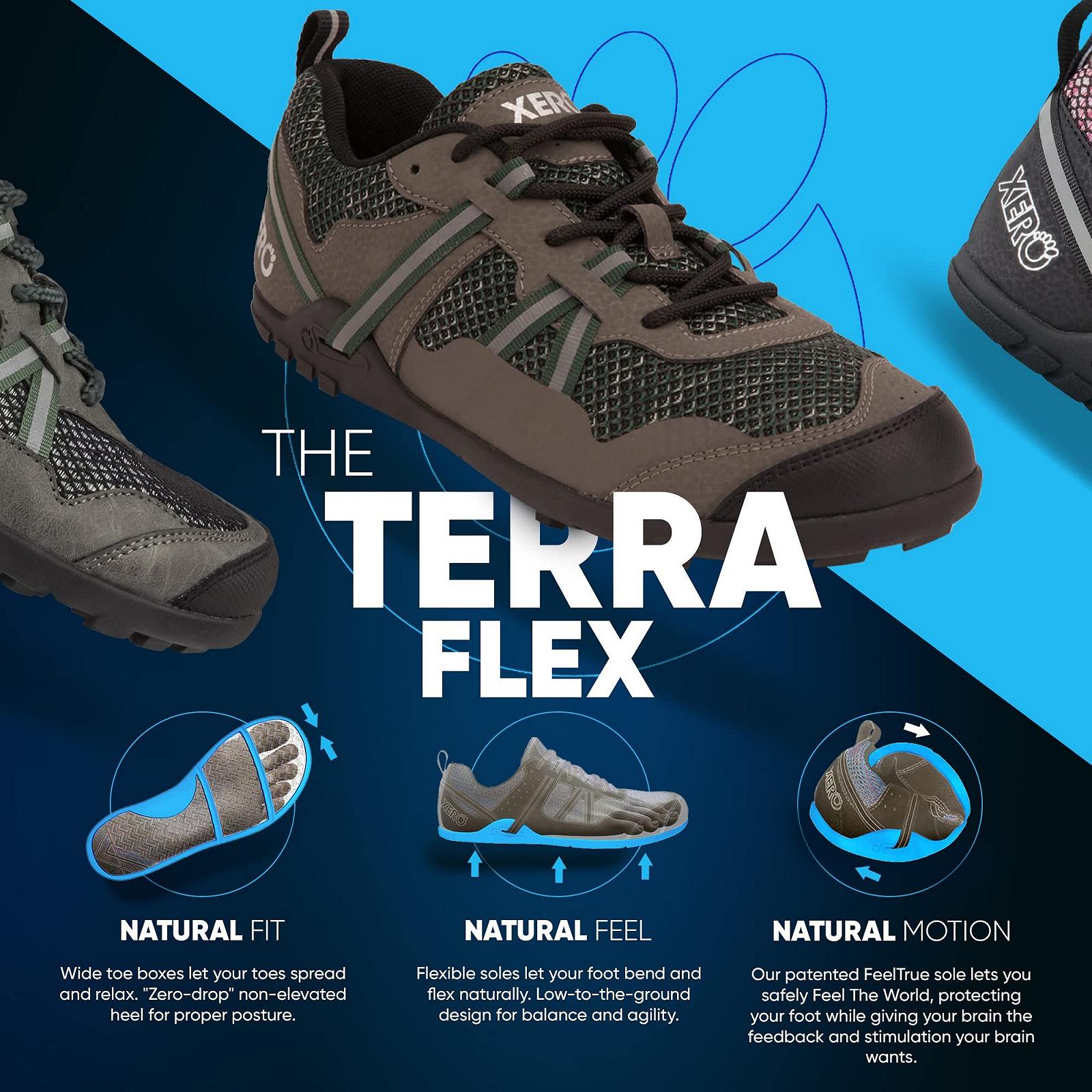 Кроссовки Xero Shoes TerraFlex II мужские для хайкинга и трейлраннинга с нулевым перепадом, фото №3