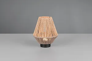 Настільна лампа Reality Leuchten Lira R55991126 LED Battery 1.5 Вт 4x Touch Black Matt Brown synthetic.ua - Фото 1