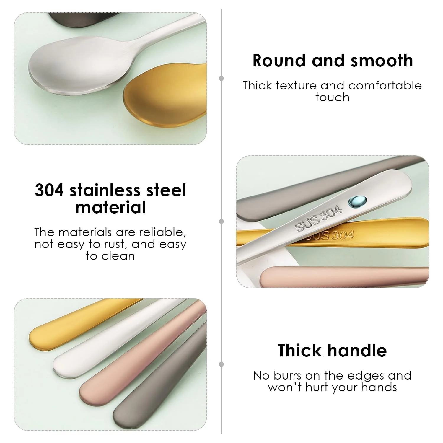 Ложки Набір з 12 шт. Espresso Spoons Brand Stainless Steel Mini Spoons, фото №3