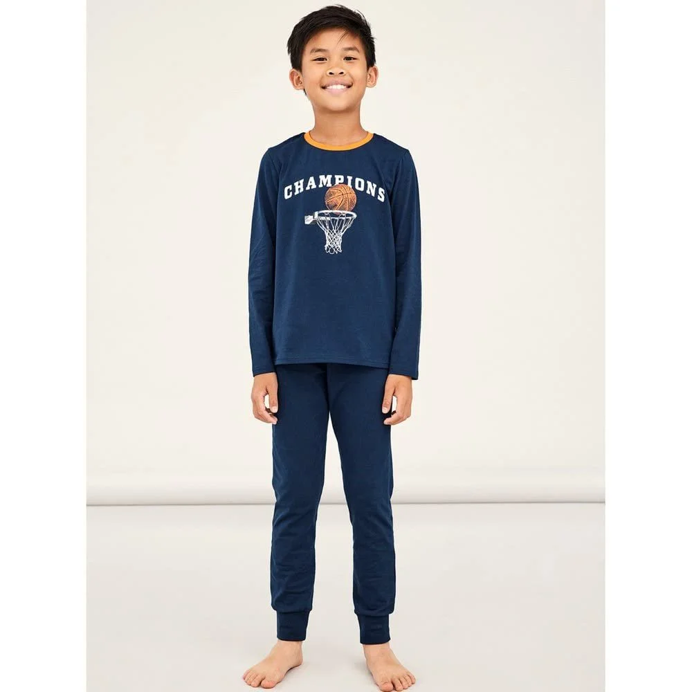 Комплект піжами NAME IT Dark Sapphire Basket Noos для хлопчиків, фото №4