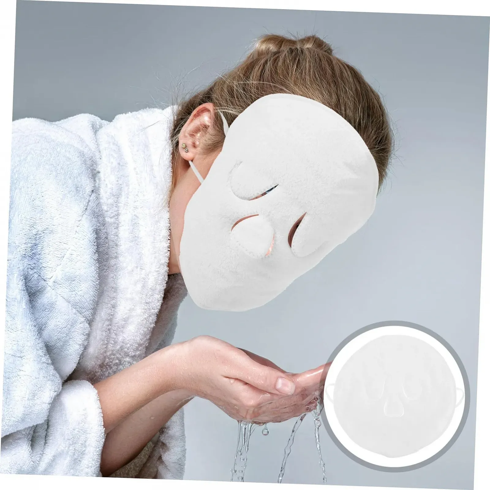 Маска для лица многоразовая Beaupretty Тканевая для горячих и холодных компрессов Многофункциональная для ухода за кожей дома и спа, фото №7 Маска для лица многоразовая Beaupretty Тканевая для горячих и холодных компрессов Многофункциональная для ухода за кожей дома и спа, фото №7