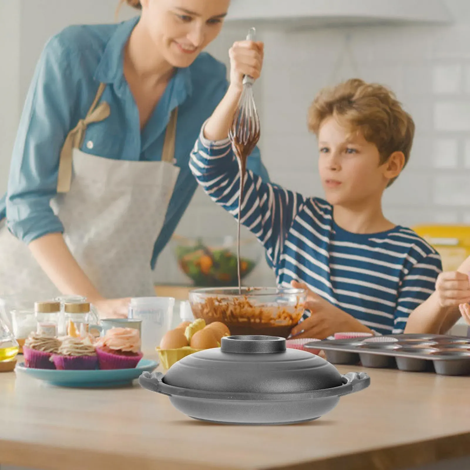 Кастрюля VALICLUD керамическая с антипригарным покрытием 18 см, фото №9