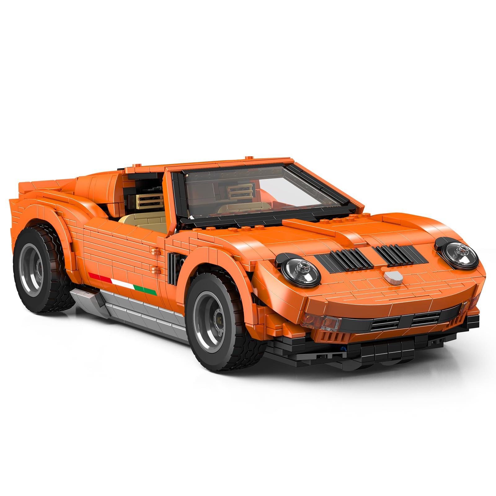 Конструктор Mould King 10116 Спортивный автомобиль 1607 шт Оранжевый, фото №4