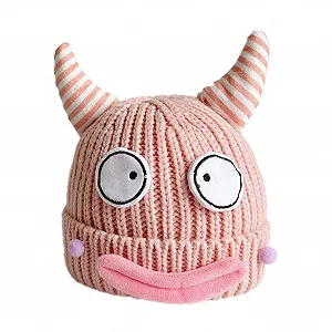 Вязана шапка Fulenyi у формі коров'ячого рогу для дорослих та дітей - Фото 1