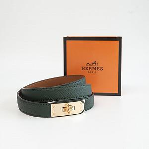 Женский ремень зеленый брендовый Hermes synthetic.ua - Фото 1