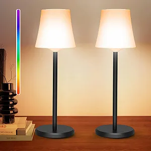 Настільна лампа LED Ainostone бездротова (набір 2 шт.) акумуляторна RGB сенсорна IP54 - Фото 1