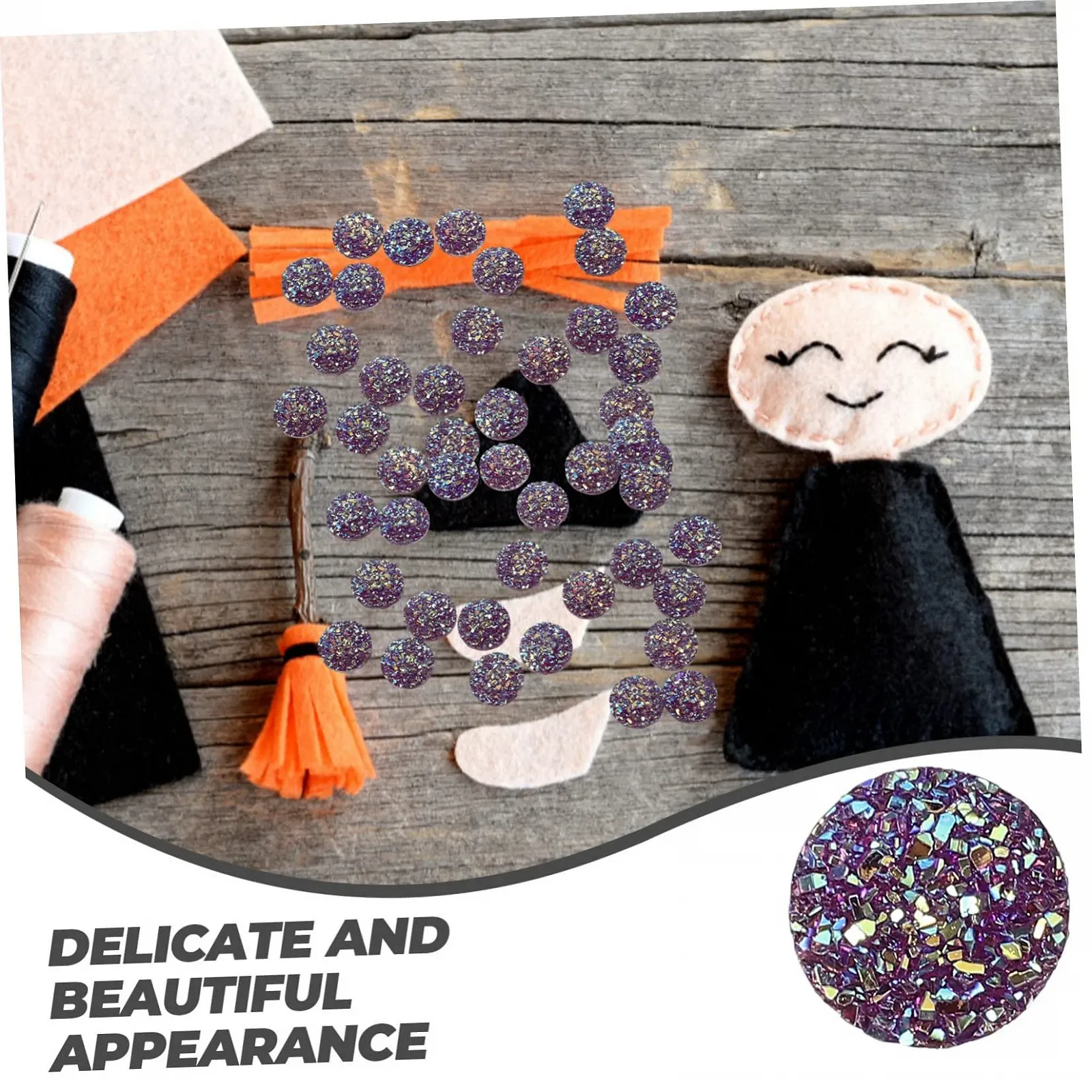 Аксесуари для ювелірних виробів Камінь опаліт DECHOUS 200 шт. Діамант Плоска задня частина, фото №7