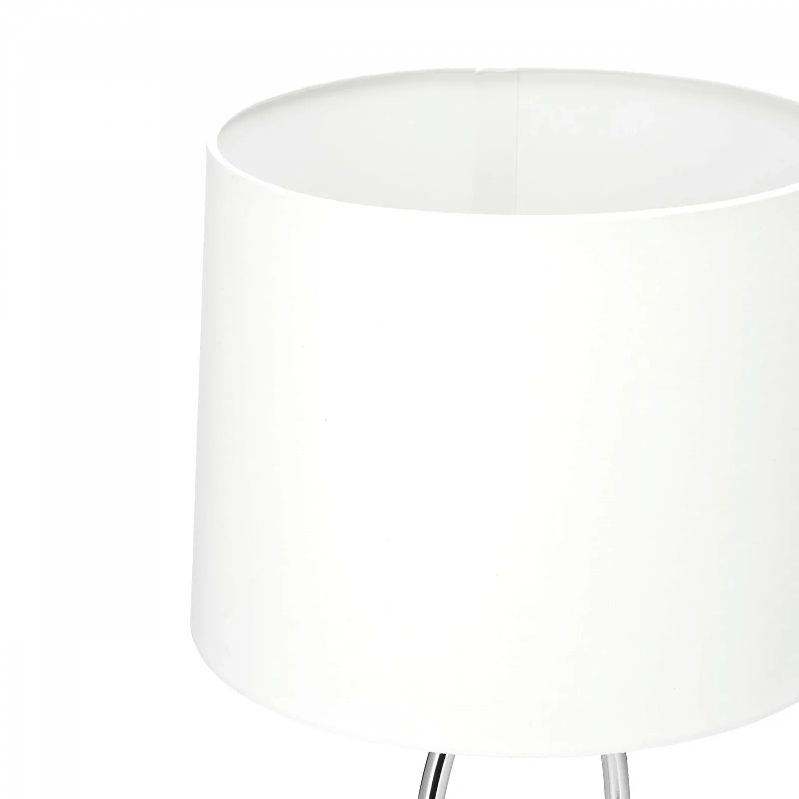 Настільна лампа Relaxdays Набір з 2 шт. Металева основа Тканинний абажур E27 51 x 28 x 18 см Срібляста/Біла, фото №7