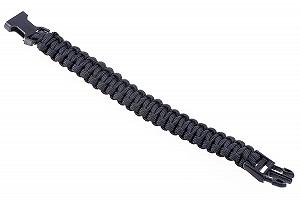 Браслет Paracord LILLYBOX Багатофункціональний Чорний synthetic.ua - Фото 1