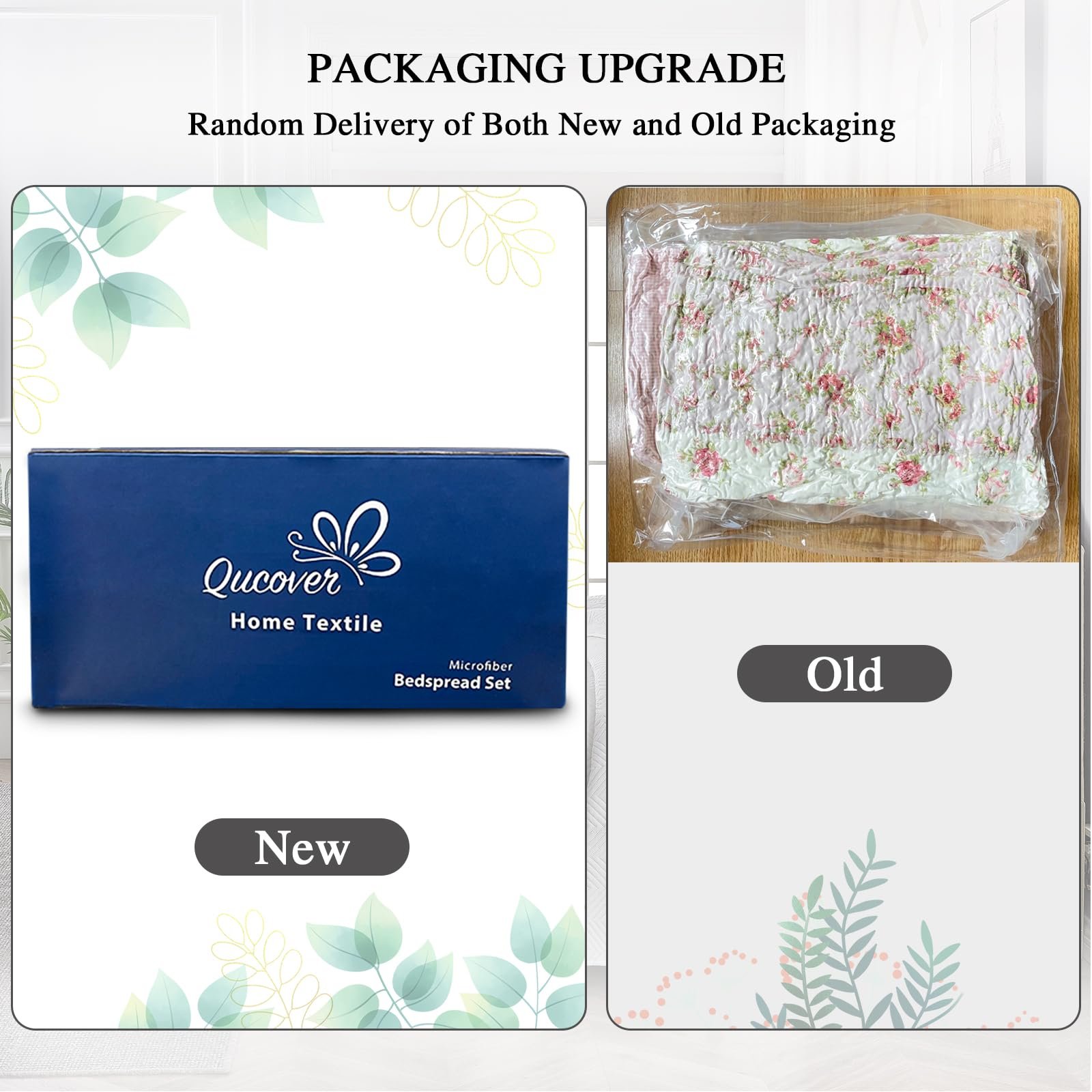 Покрывало Qucover 240 x 260 см, бежевый, набор с 2 наволочками 50 x 75 см, фото №6