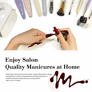 Гель-лак VENALISA Темно-червоний 15 мл synthetic.ua - Фото 1