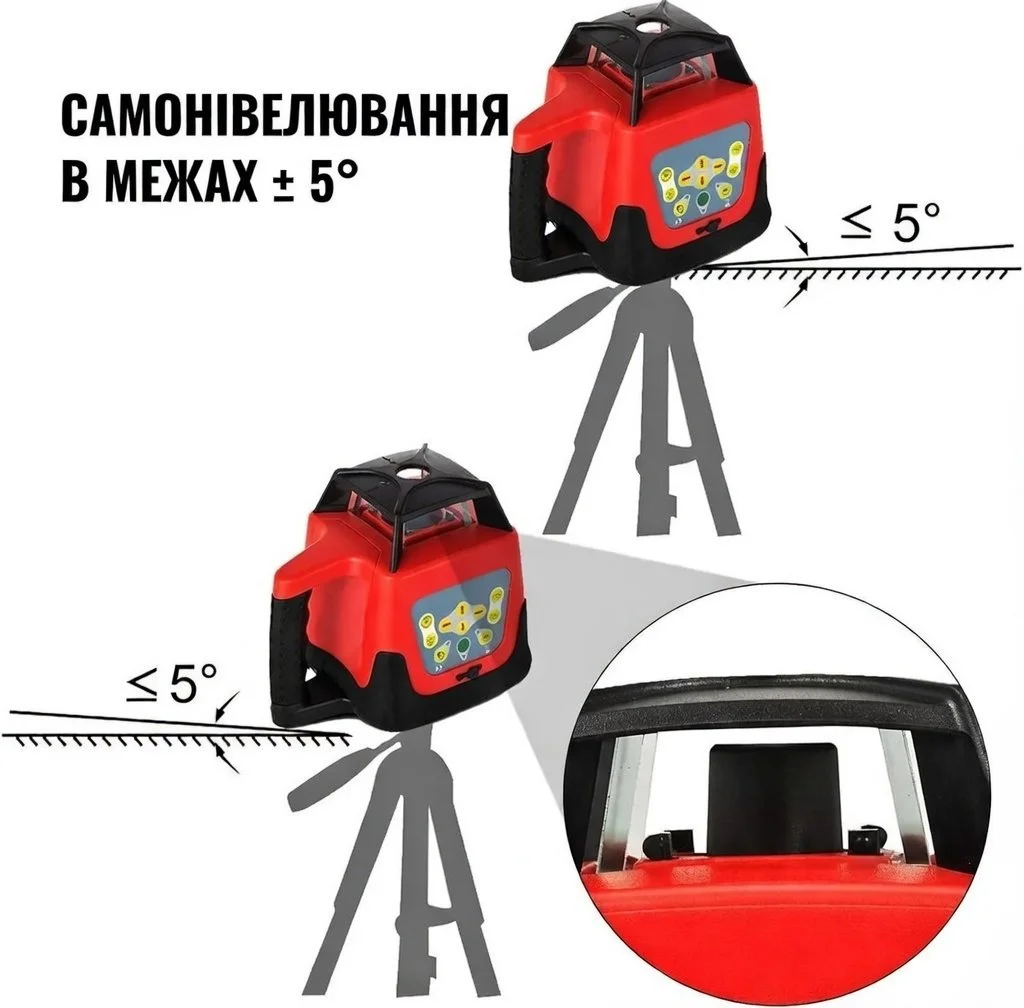 Лазерний рівень Vevor LJGSPY00000000001V2 Червоний, фото №5