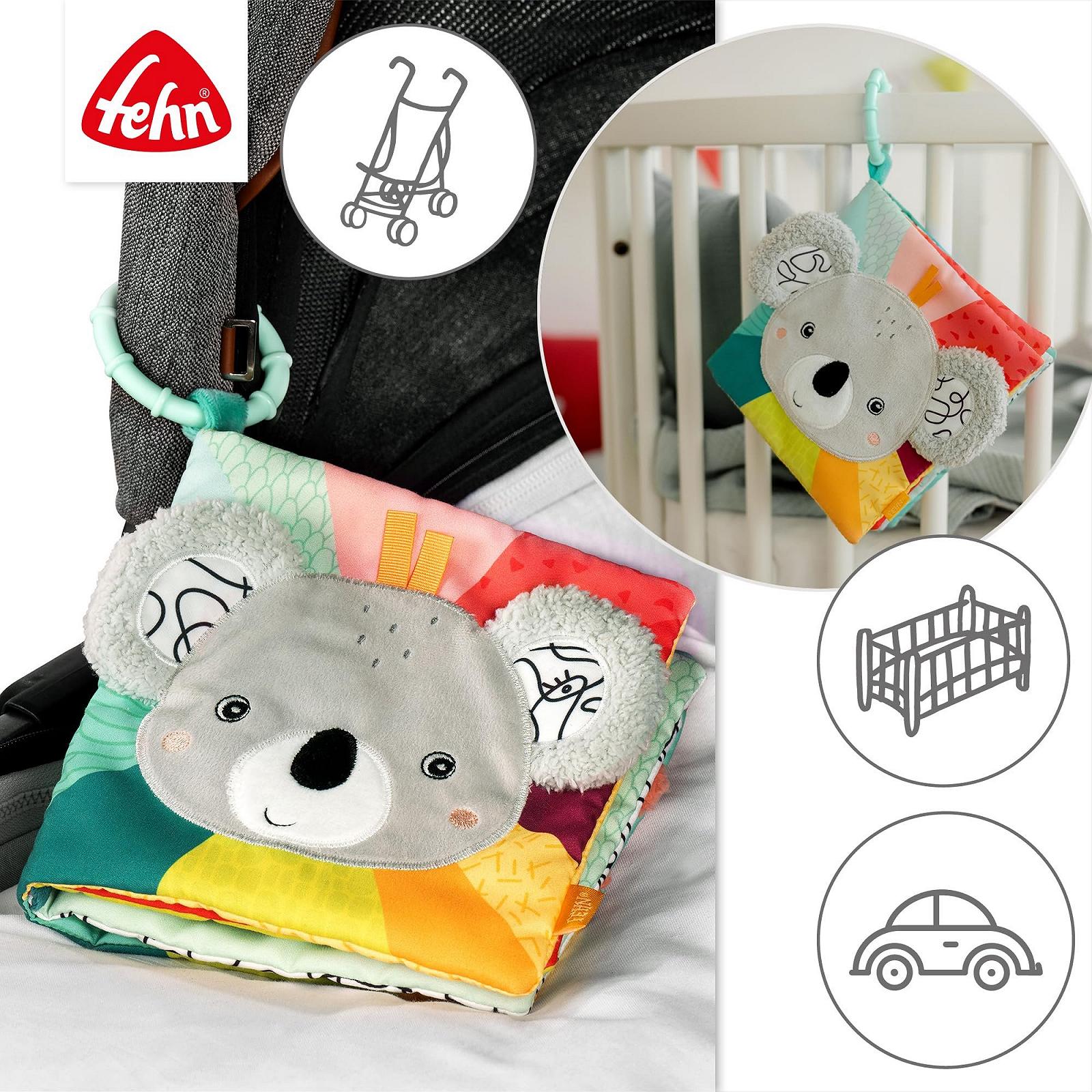 Тканевая Книга Fehn Koala, для ощущений, хватания, фото №4 Тканевая Книга Fehn Koala, для ощущений, хватания, фото №4