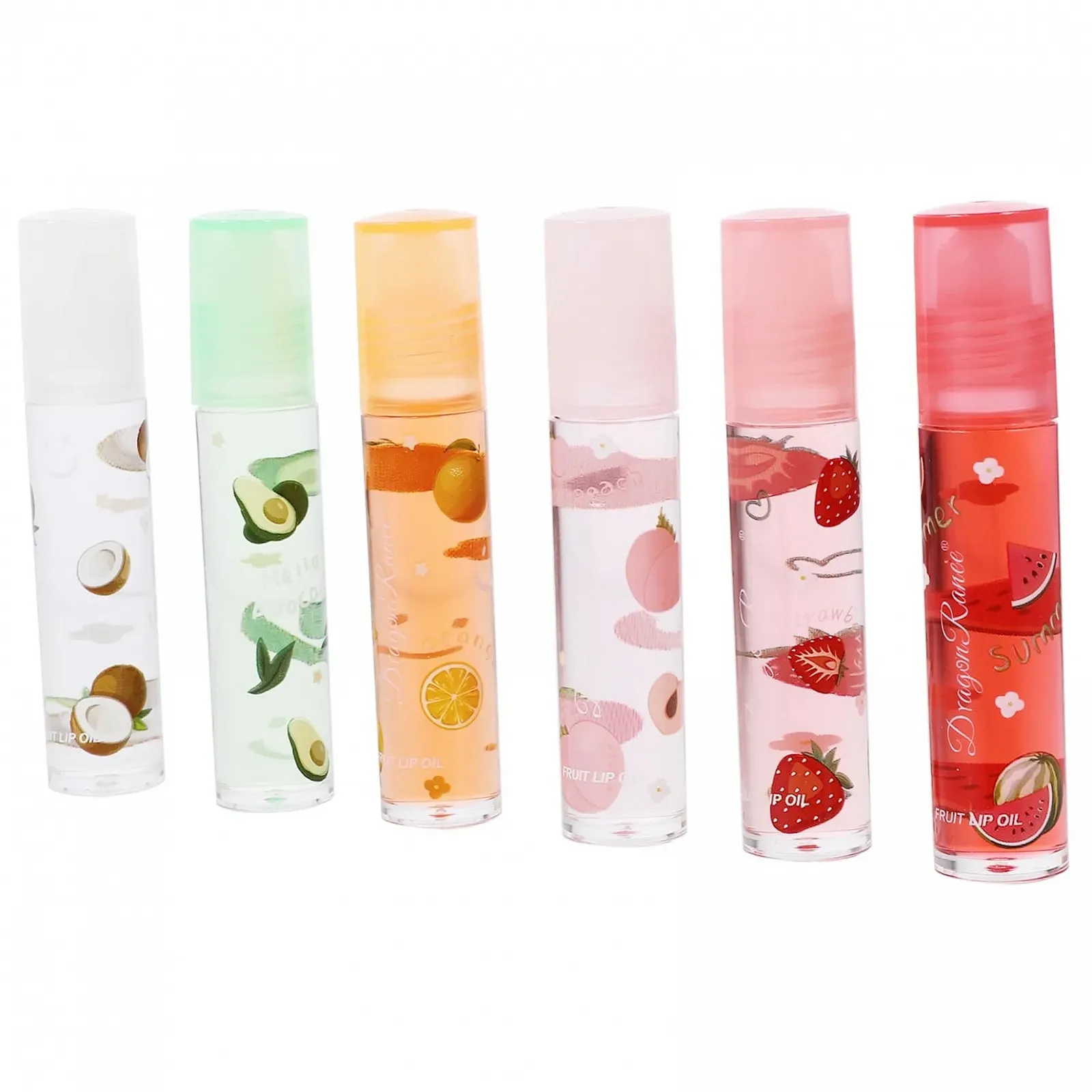 Бальзам для губ DOITOOL 6 шт. фруктовый, стойкий блеск для губ, эссенция, прозрачная помада для губ с фруктовым вкусом, фото №1