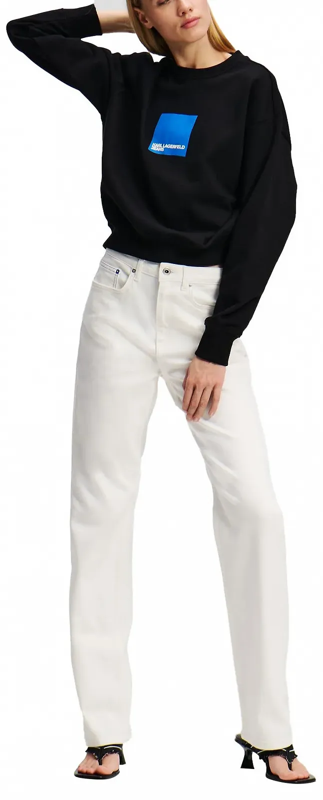 Жіноча Толстовка KARL LAGERFELD JEANS Reg Box Logo Sweat, фото №4