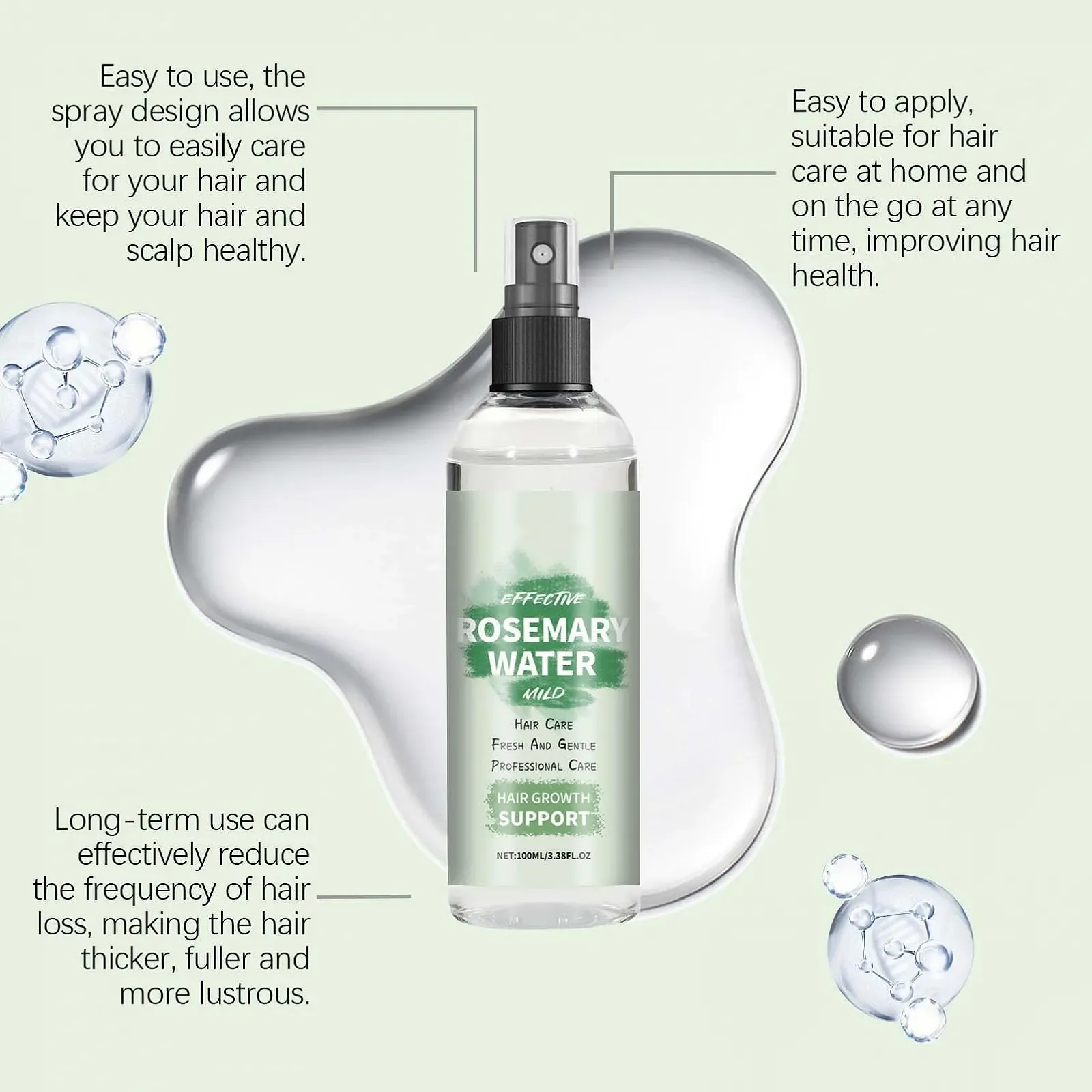 Спрей для росту волосся Clawrex з розмариновою олією, 100 мл, фото №4 Спрей для росту волосся Clawrex з розмариновою олією, 100 мл, фото №4