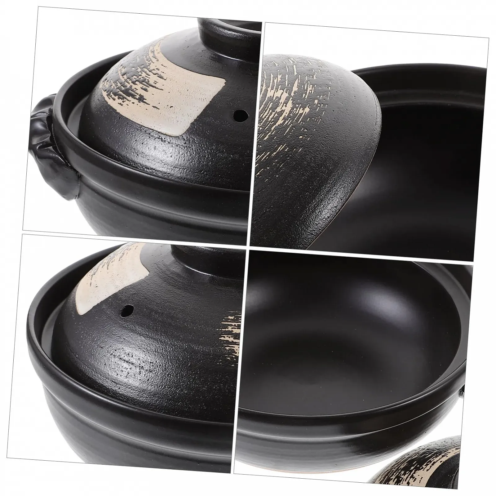 Кастрюля для запекания VICASKY керамическая с антипригарным покрытием и крышкой 500 мл, фото №8