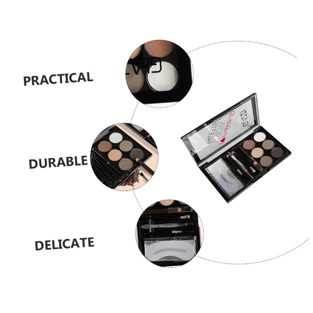 Набор Healvian Augenbrauen Puder Augenbrauen Make Up Werkzeuge, фото №7 Набор Healvian Augenbrauen Puder Augenbrauen Make Up Werkzeuge, фото №7